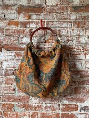 Vintage rug style large purse.